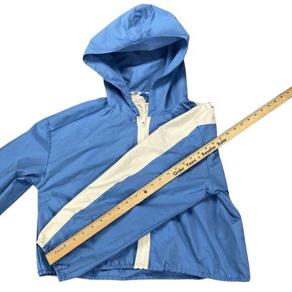 Prince Pickleball Women's Size XXL Woven Zip Front Hooded Jacket Blue - Picture 12 of 16